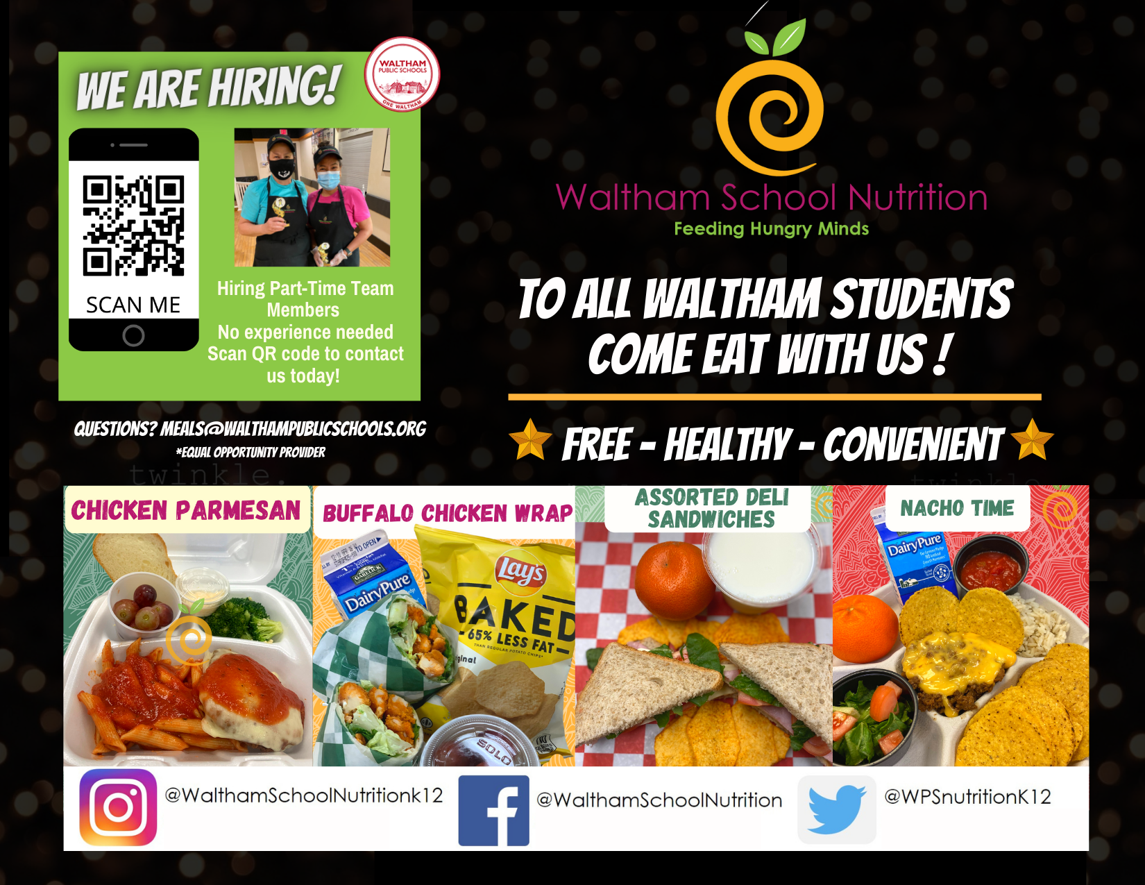 School Nutrition Waltham Public Schools
