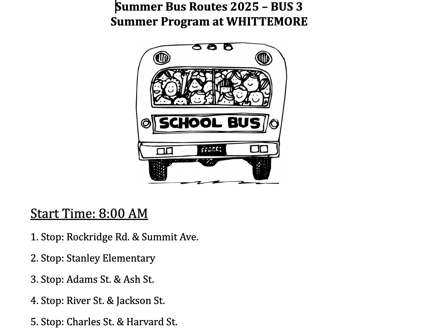 bus route WHT