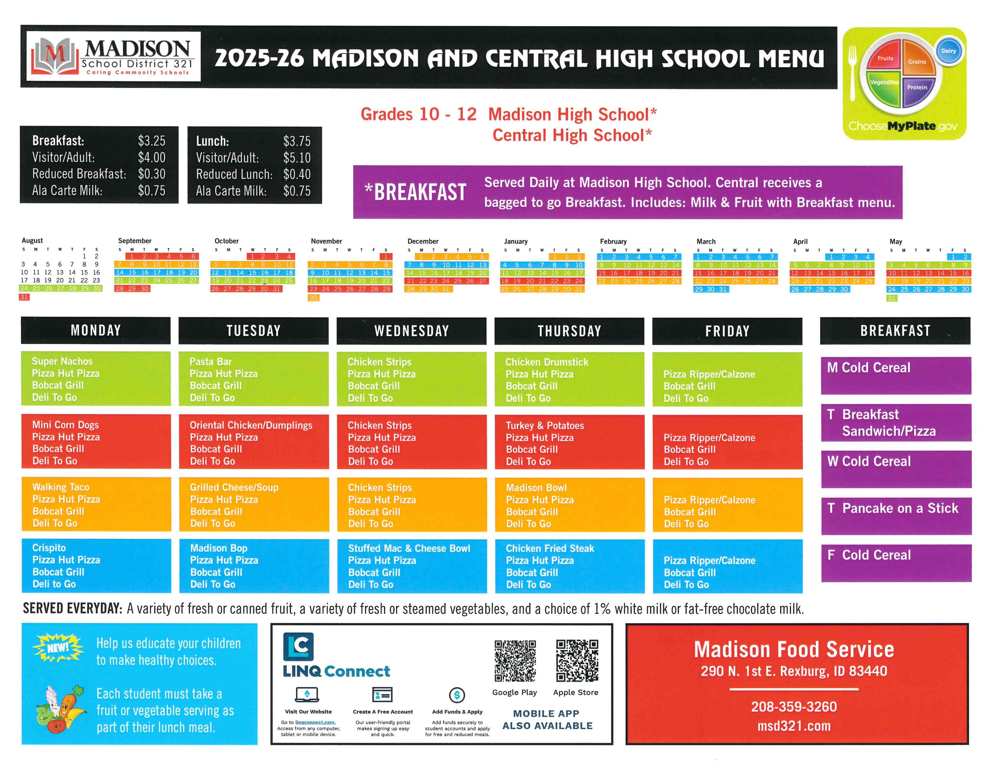 lunch menu