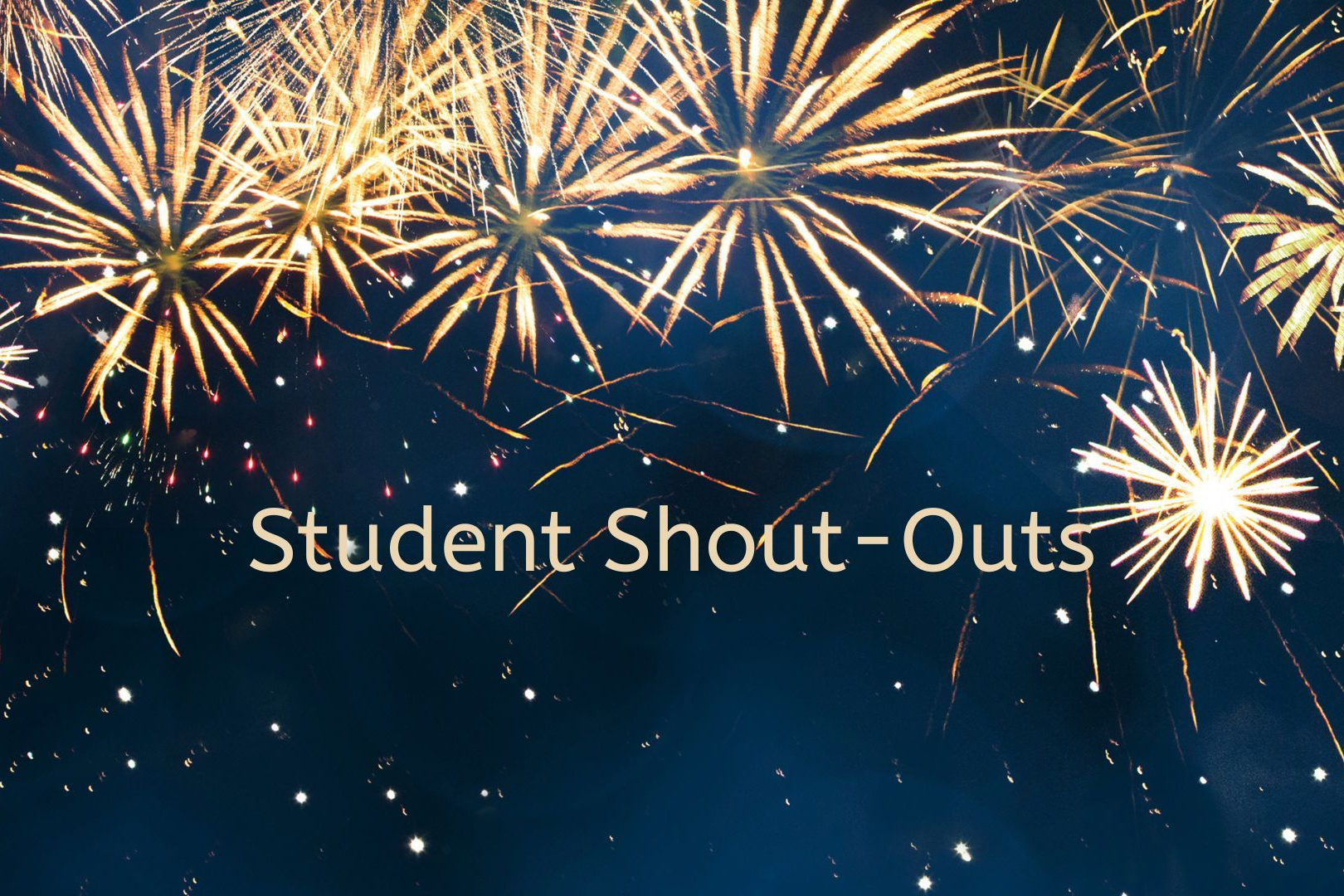 Student Shout Out