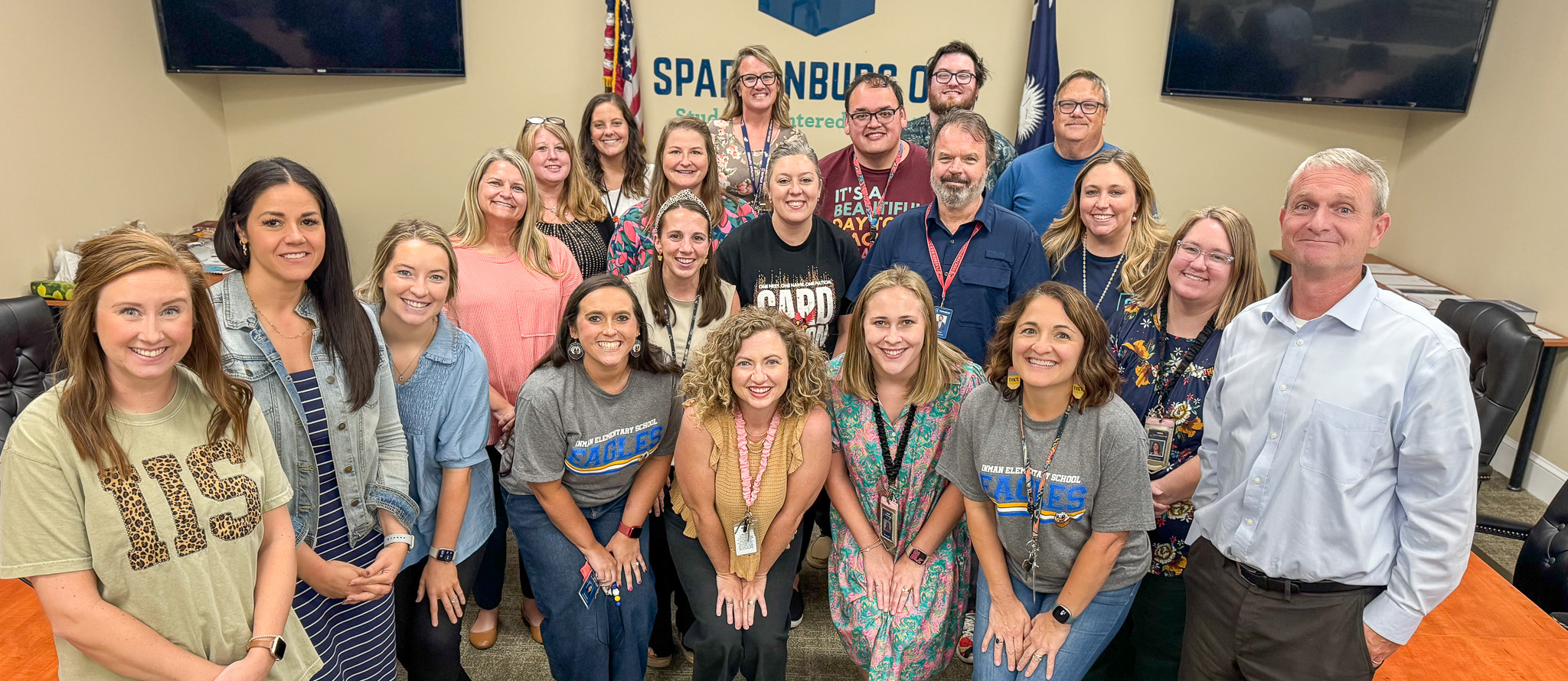 2025 Teachers of the Year with Dr. Smith, Superintendent