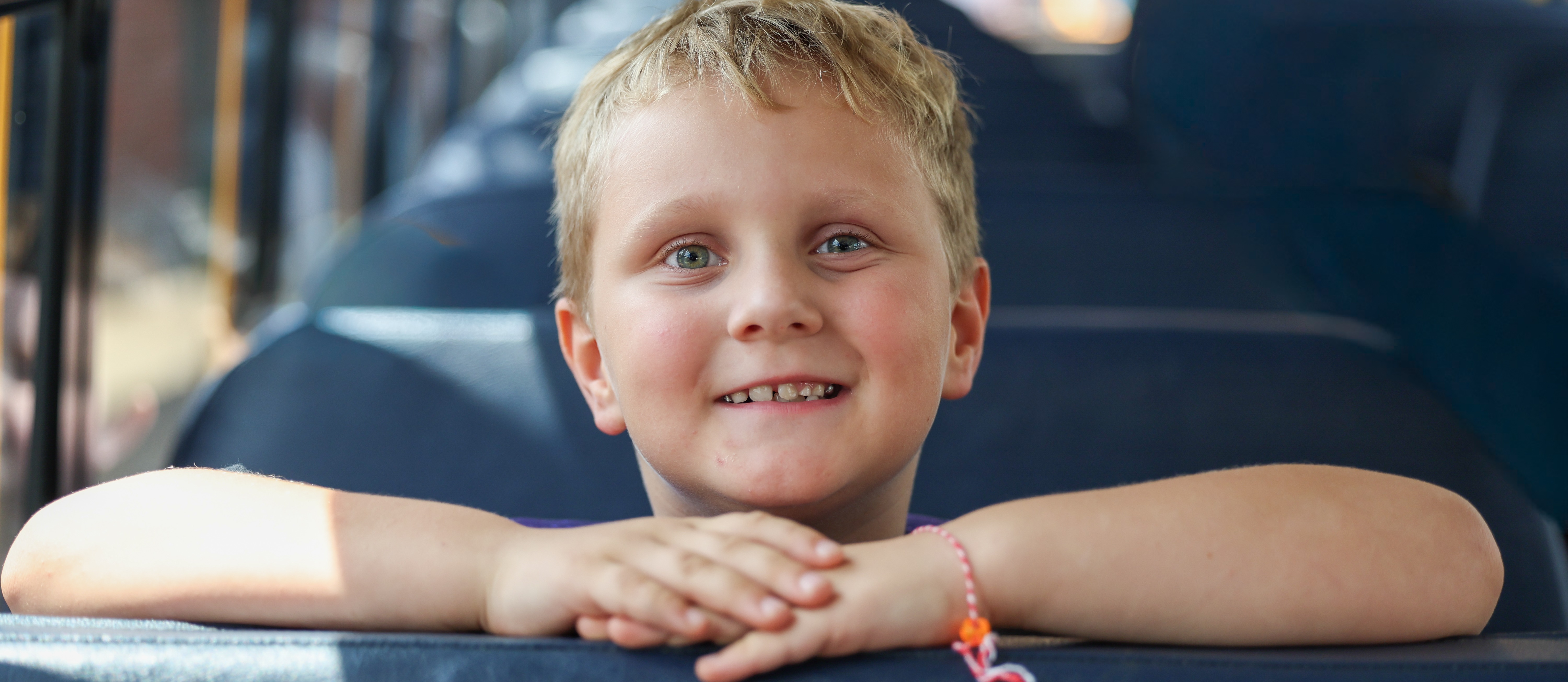 Student on the bus