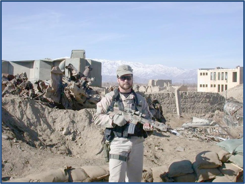 Medal of Honor recipient Technical Sergeant John Chapman in Afghanistan