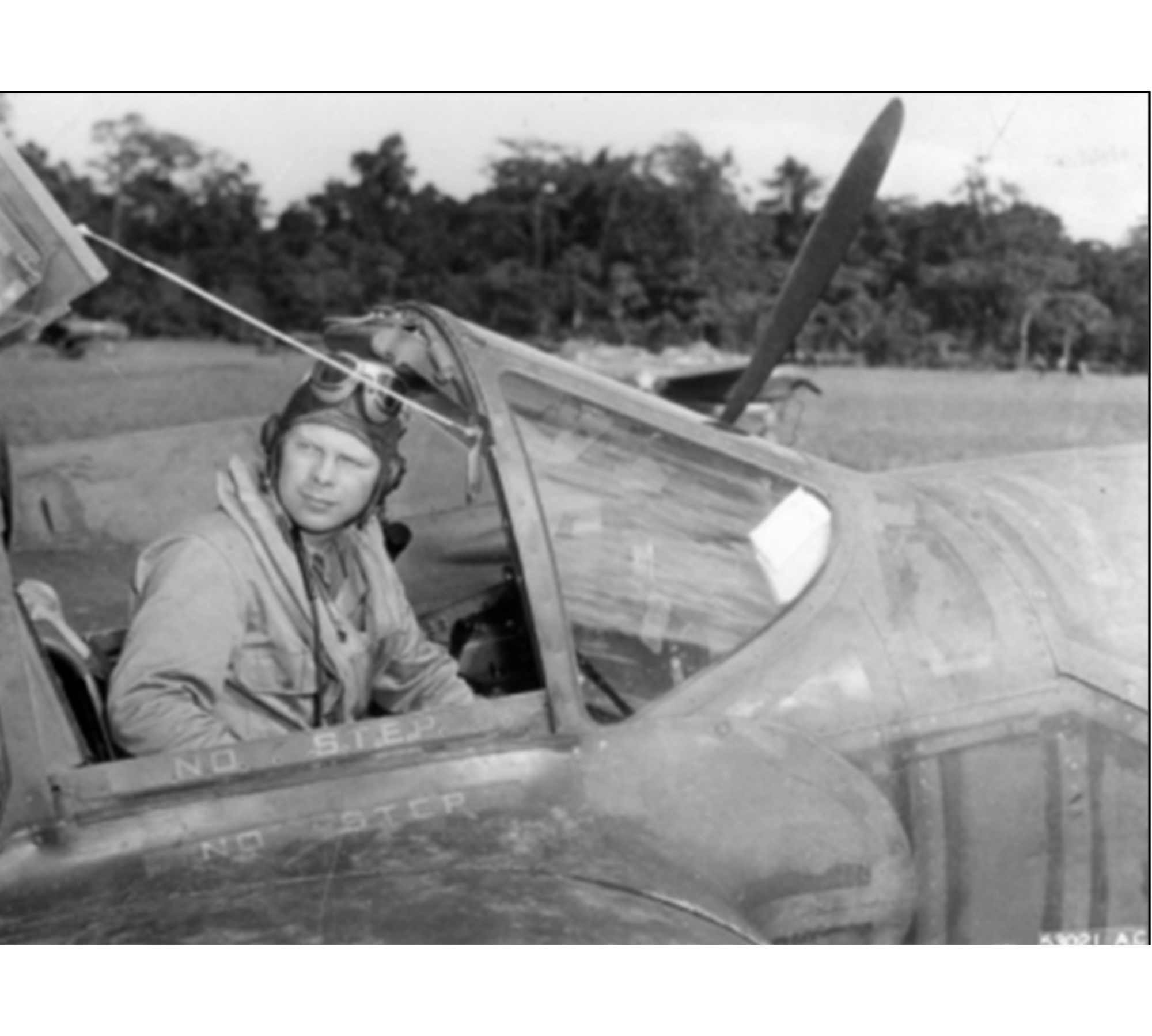 Major Richard Bong in his P-38 fighter