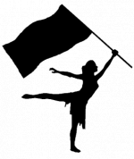 Dancer with flag