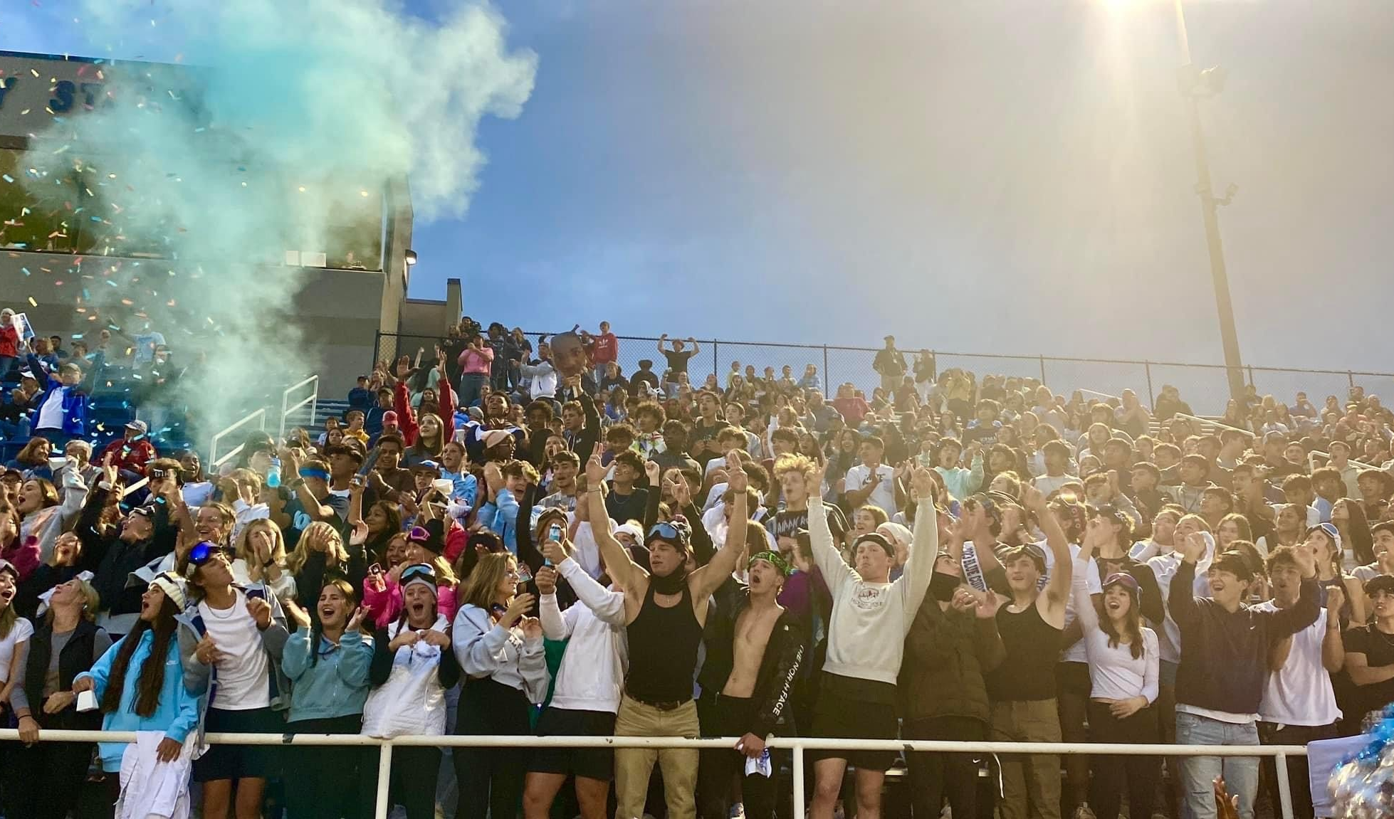 Enid High student section at football game