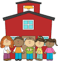 school with students illustration