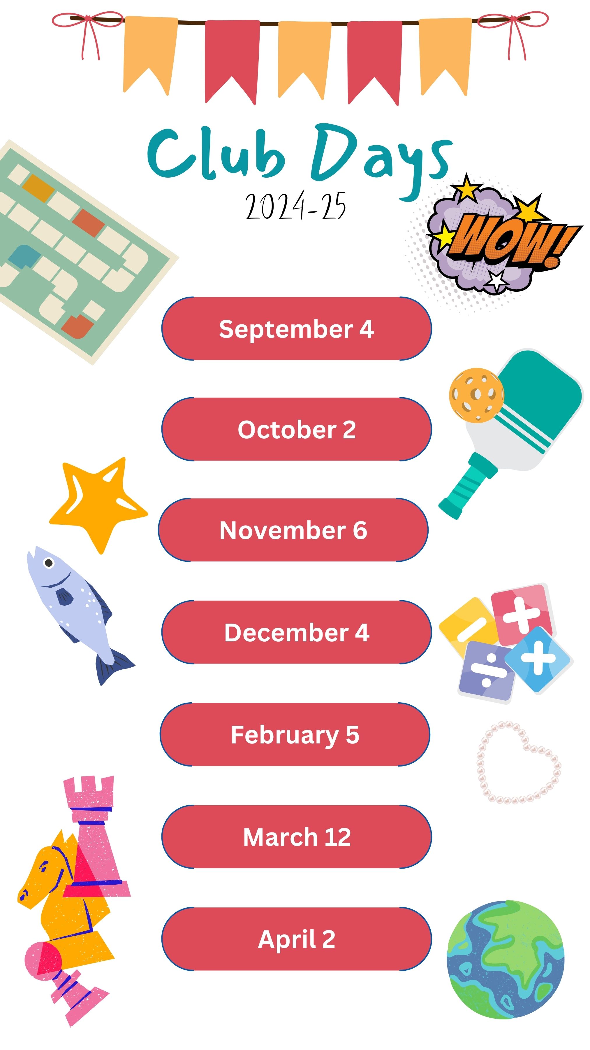 Club Dates List
