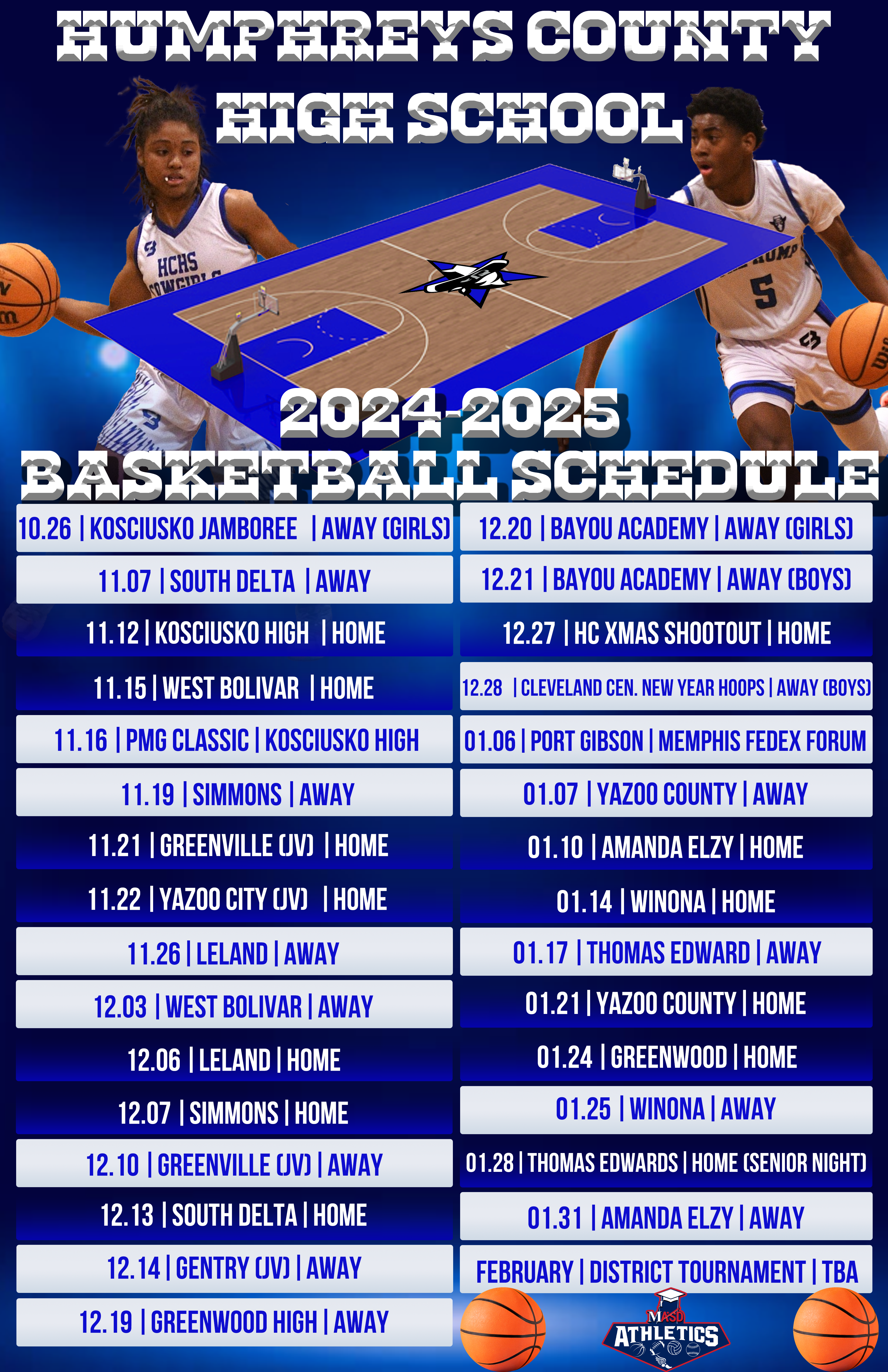 Basketball Schedule