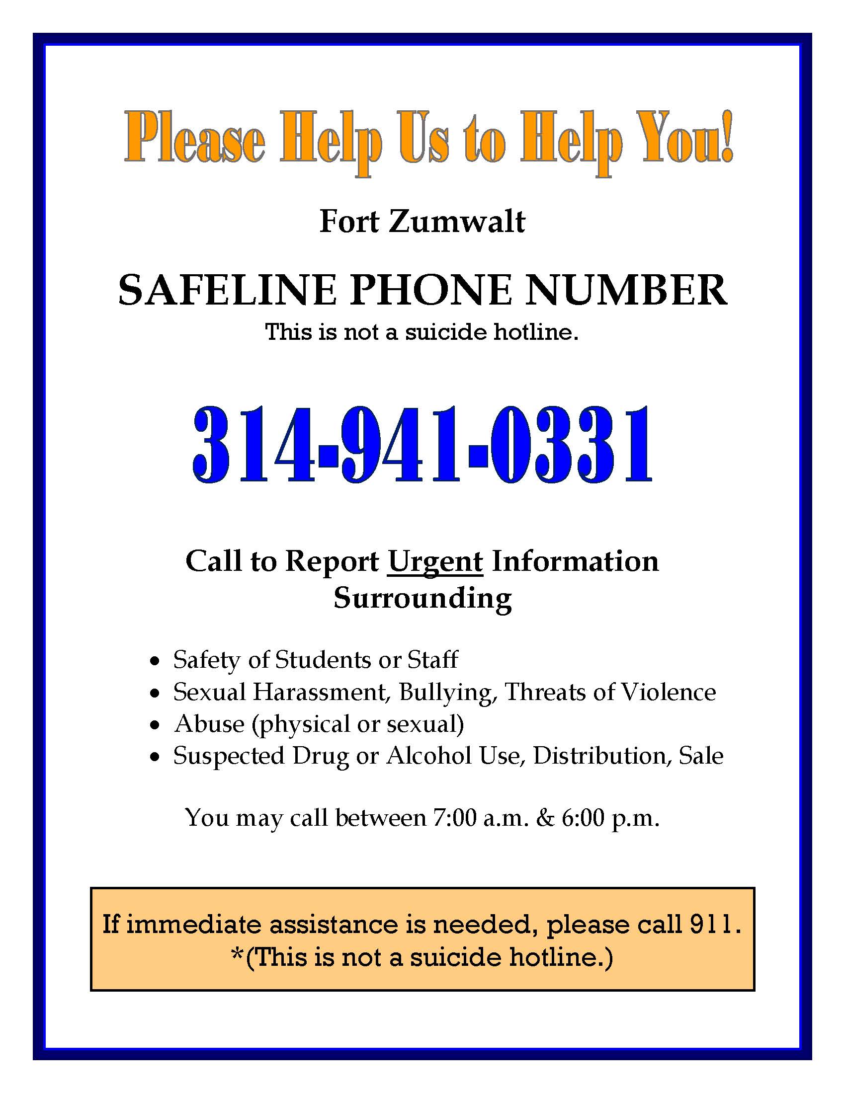 Safeline poster