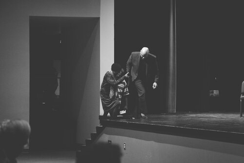 black history month students on stage