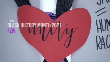 Black History month heart
