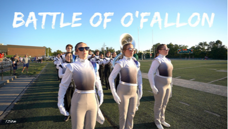 band on field and text reading battle of o'fallon
