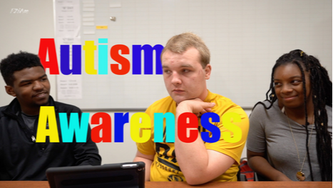 students and text autism awareness