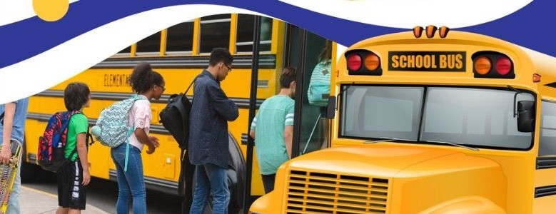 Students getting on Bus