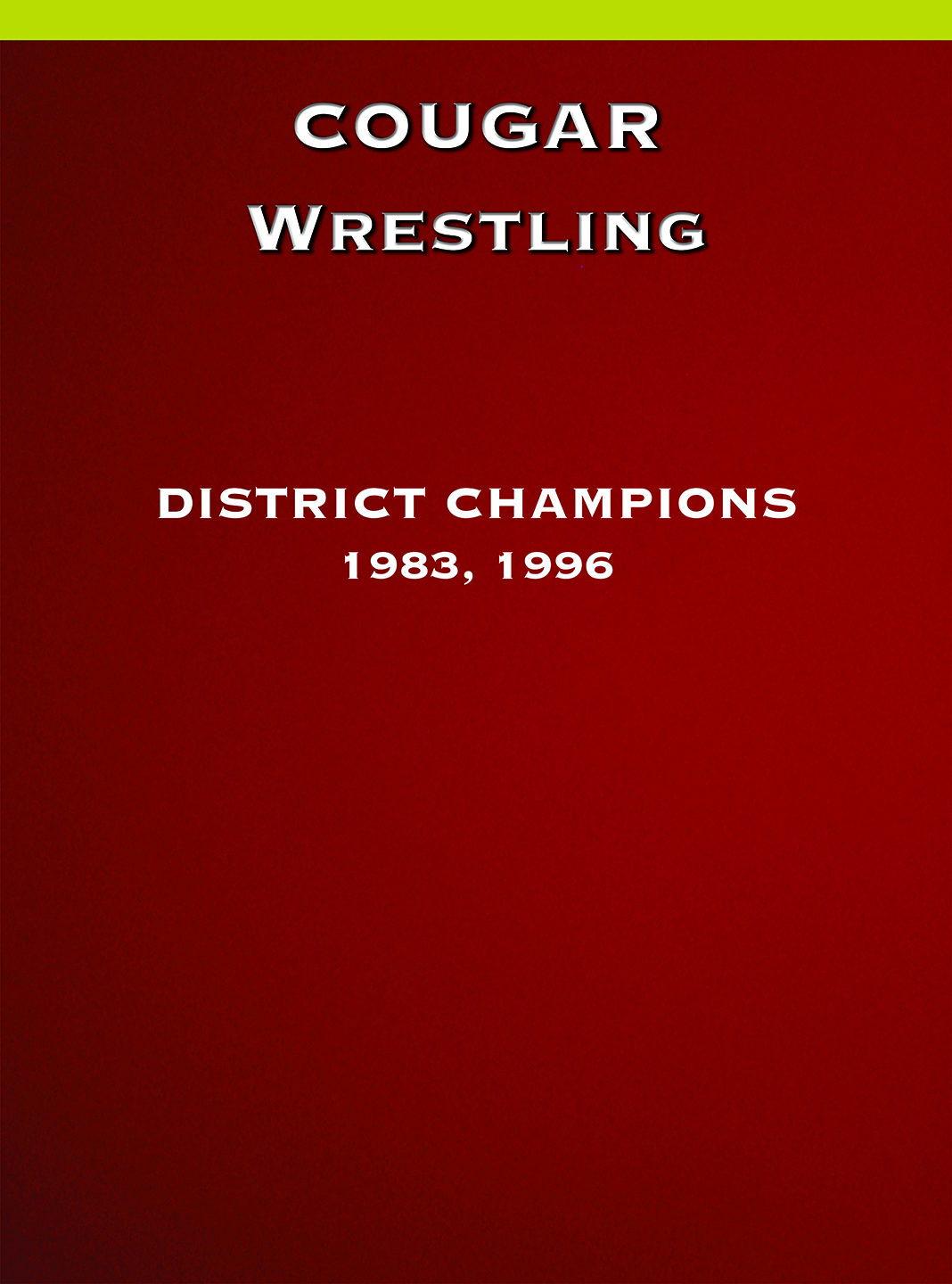 wrestling banner