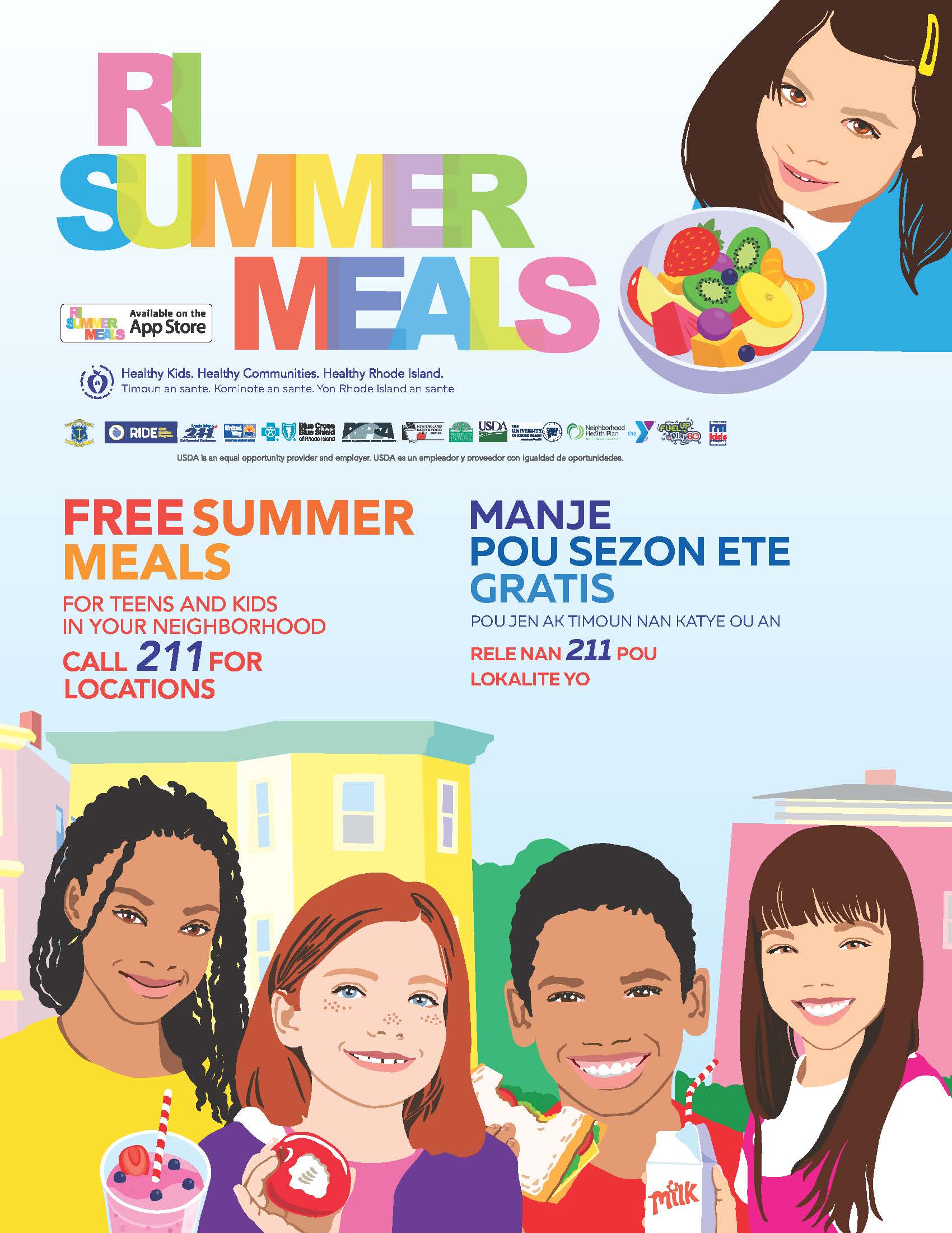 Summer Meals Flyer - Creole