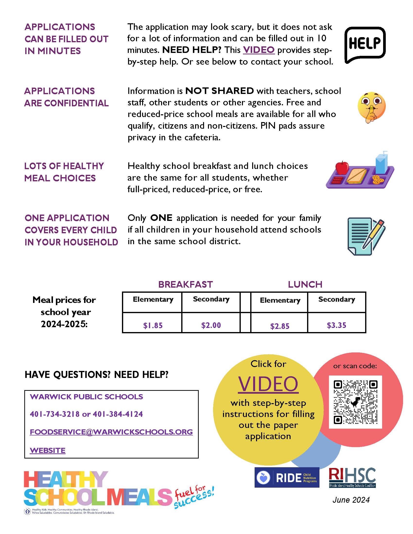 Healthy school meals flyer page 2