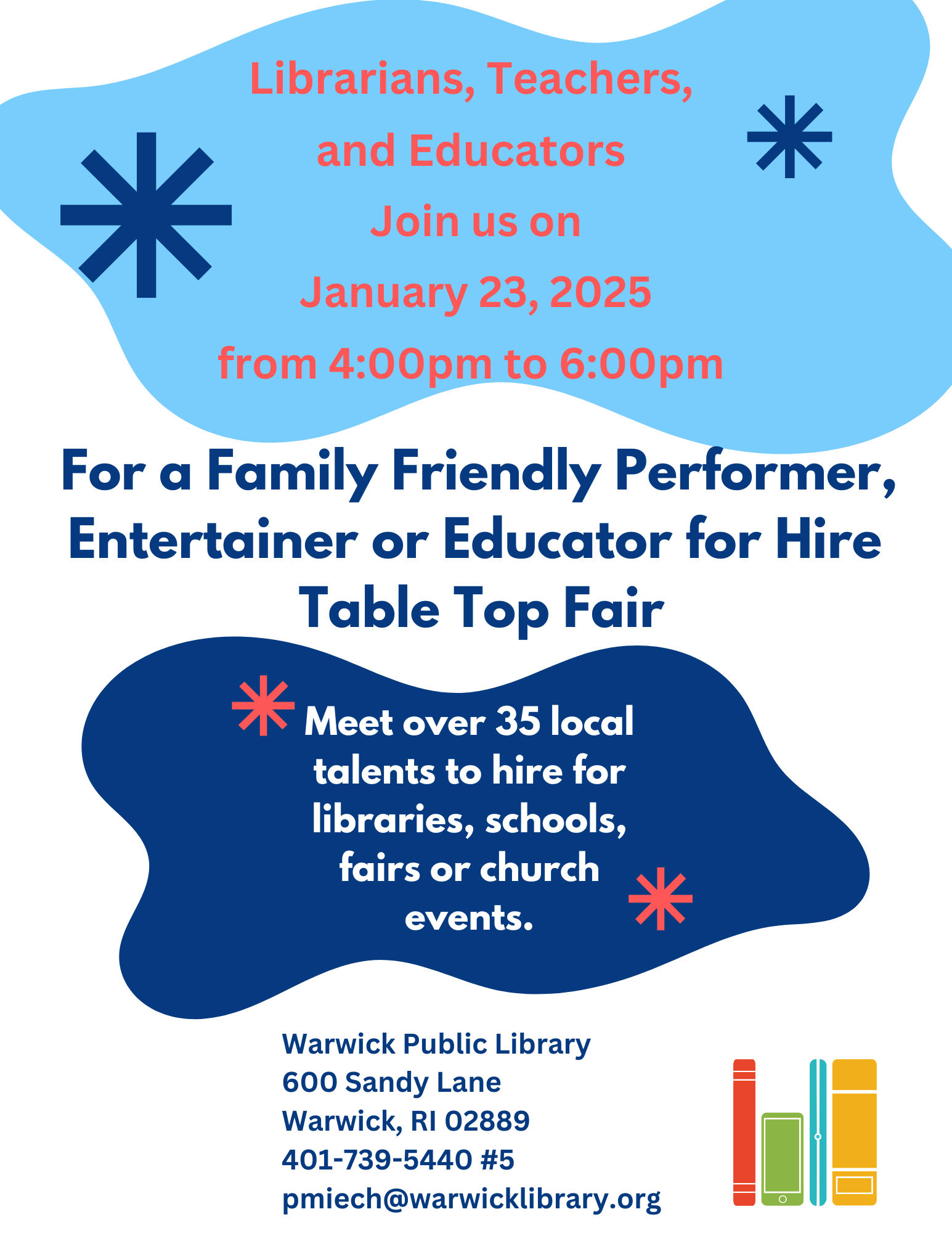 Family friendly for hire fair invitation flyer