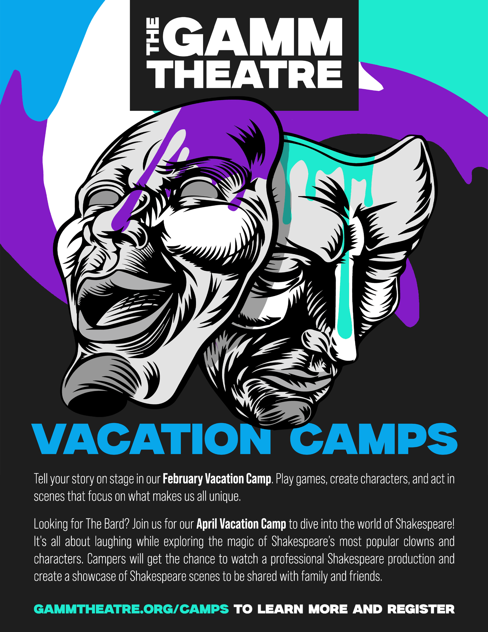 Gamm Theater Feb Vacation Camp Flyer