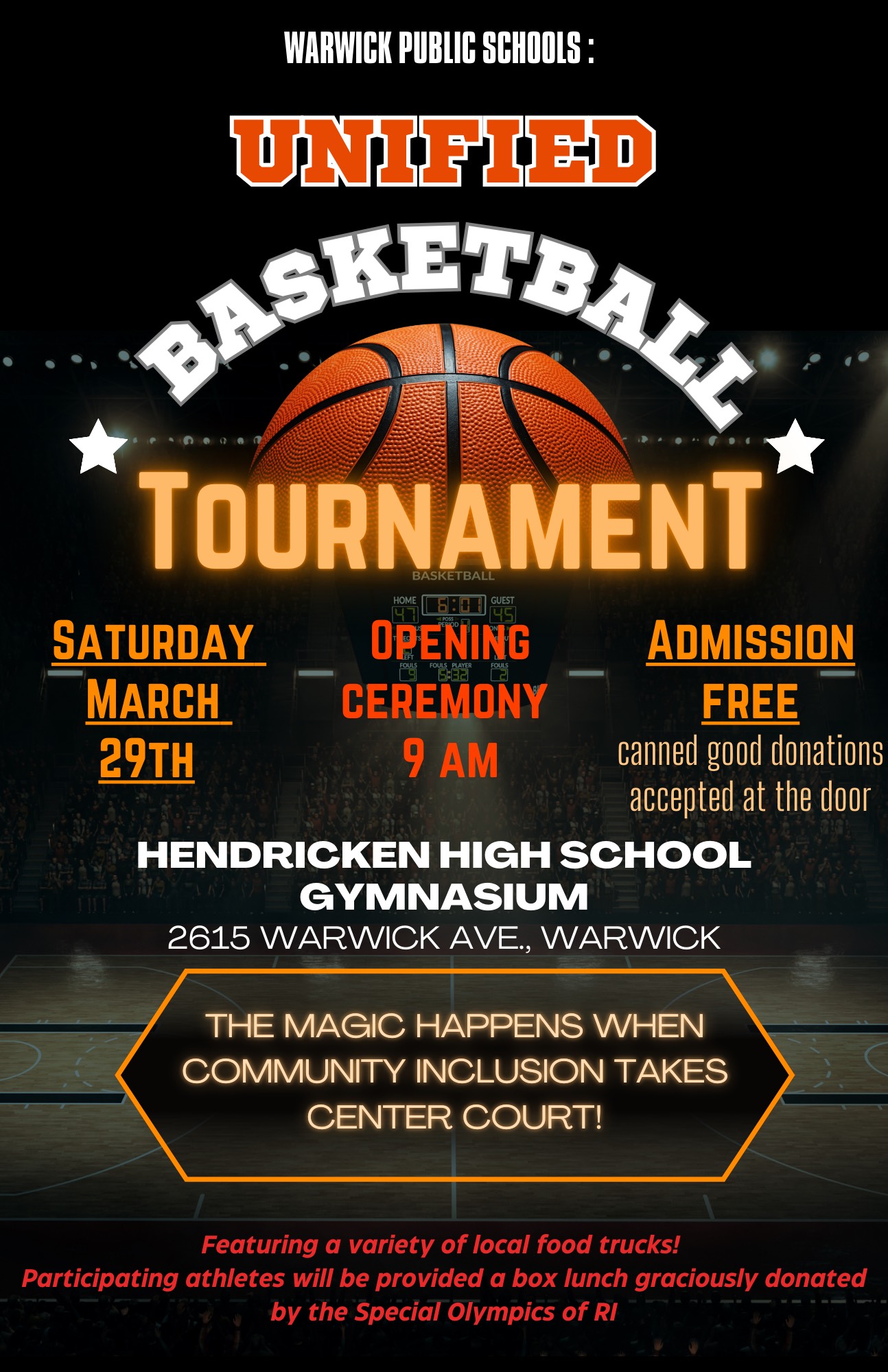 Unified BBall Game Flyer