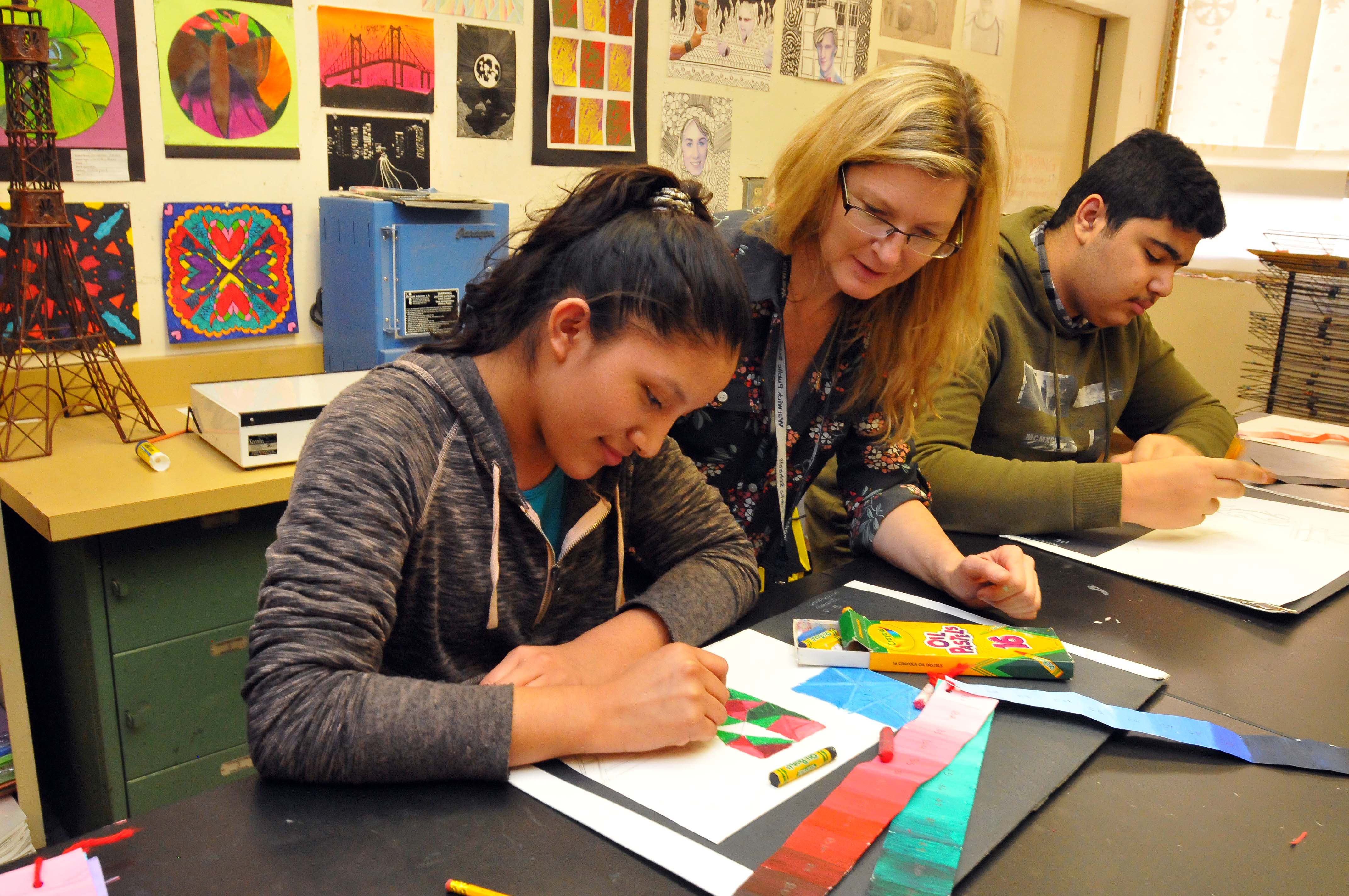 Students in class