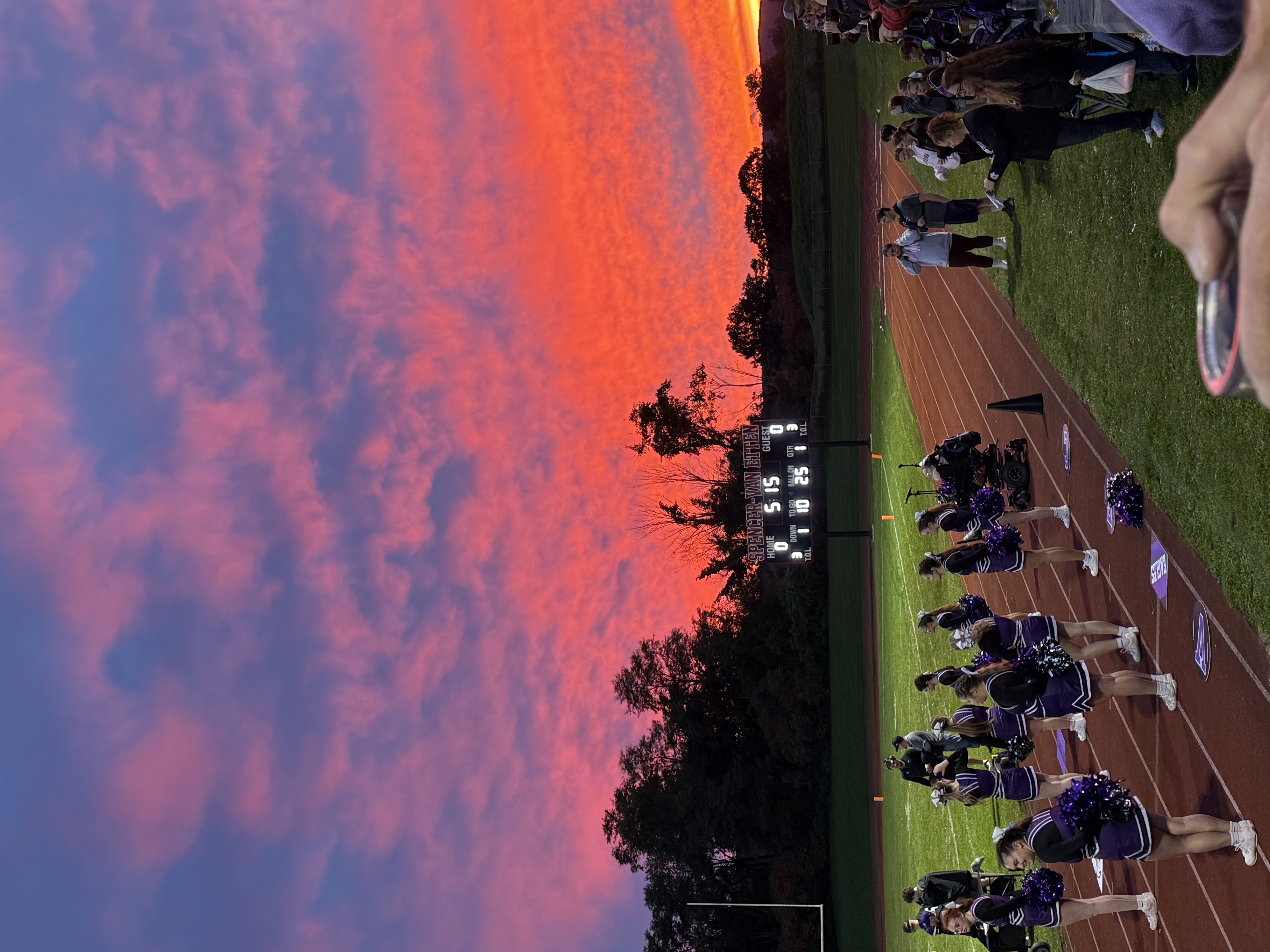 Sunset at Homecoming Game
