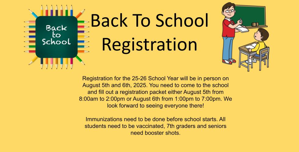 Back To School Registration