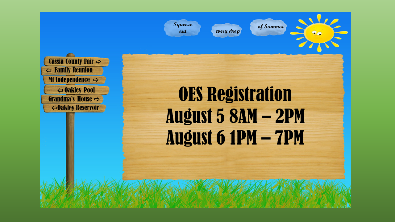 Registration Aug 5 &amp; 6