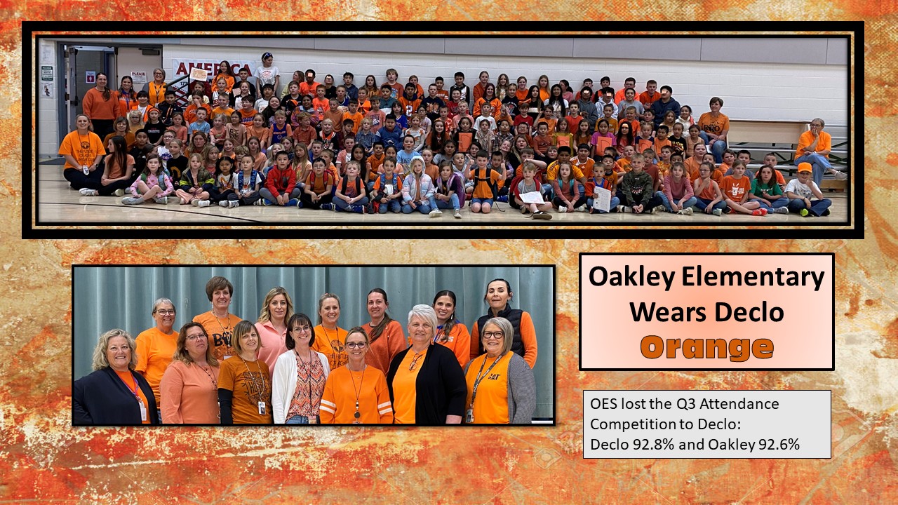 Oakley Wears Orange