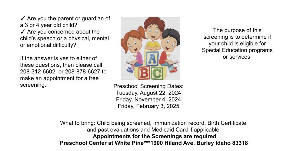 Preschool Screening