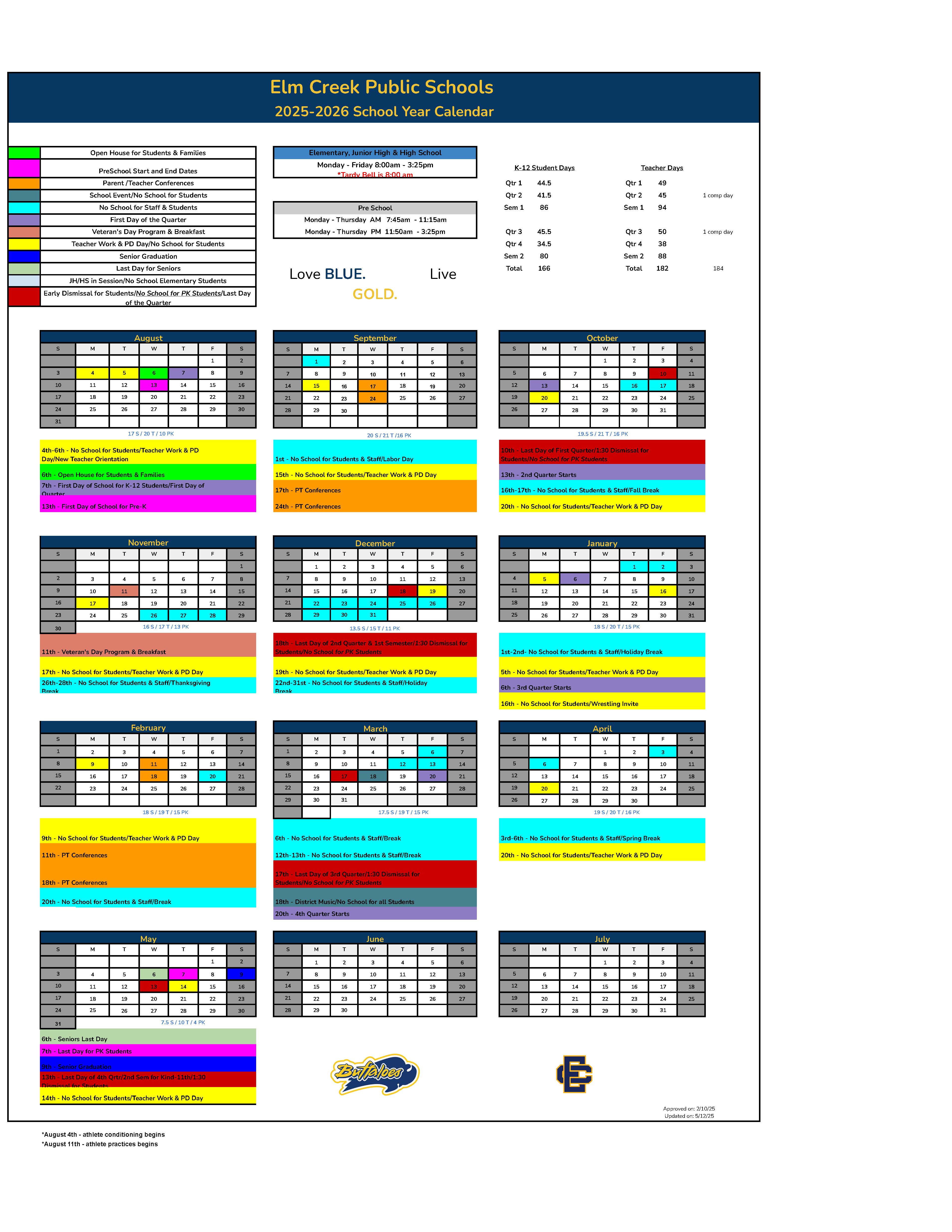 25-26 school calendar