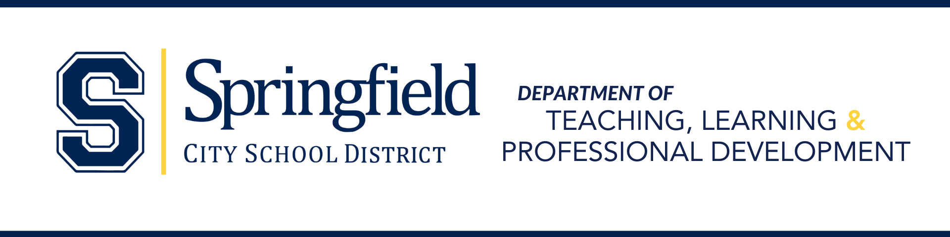 Teaching, Learning & Professional Development Website Header