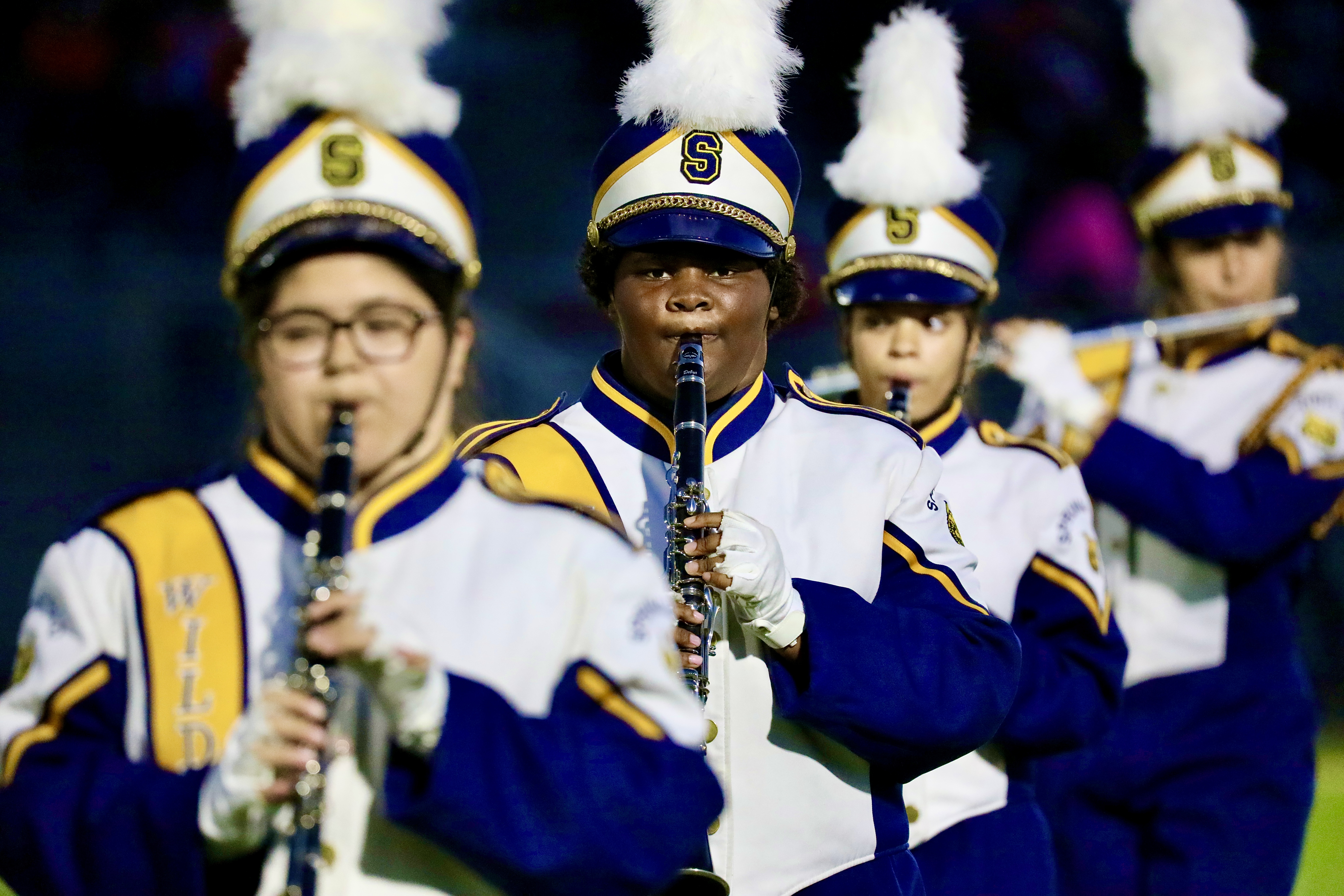 Springfield band performs during halftime on 9/15/23