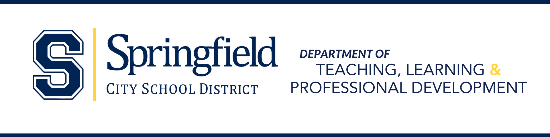 Teaching, Learning & Professional Development Header