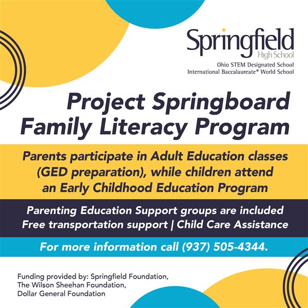 Family Literacy Programs flyer