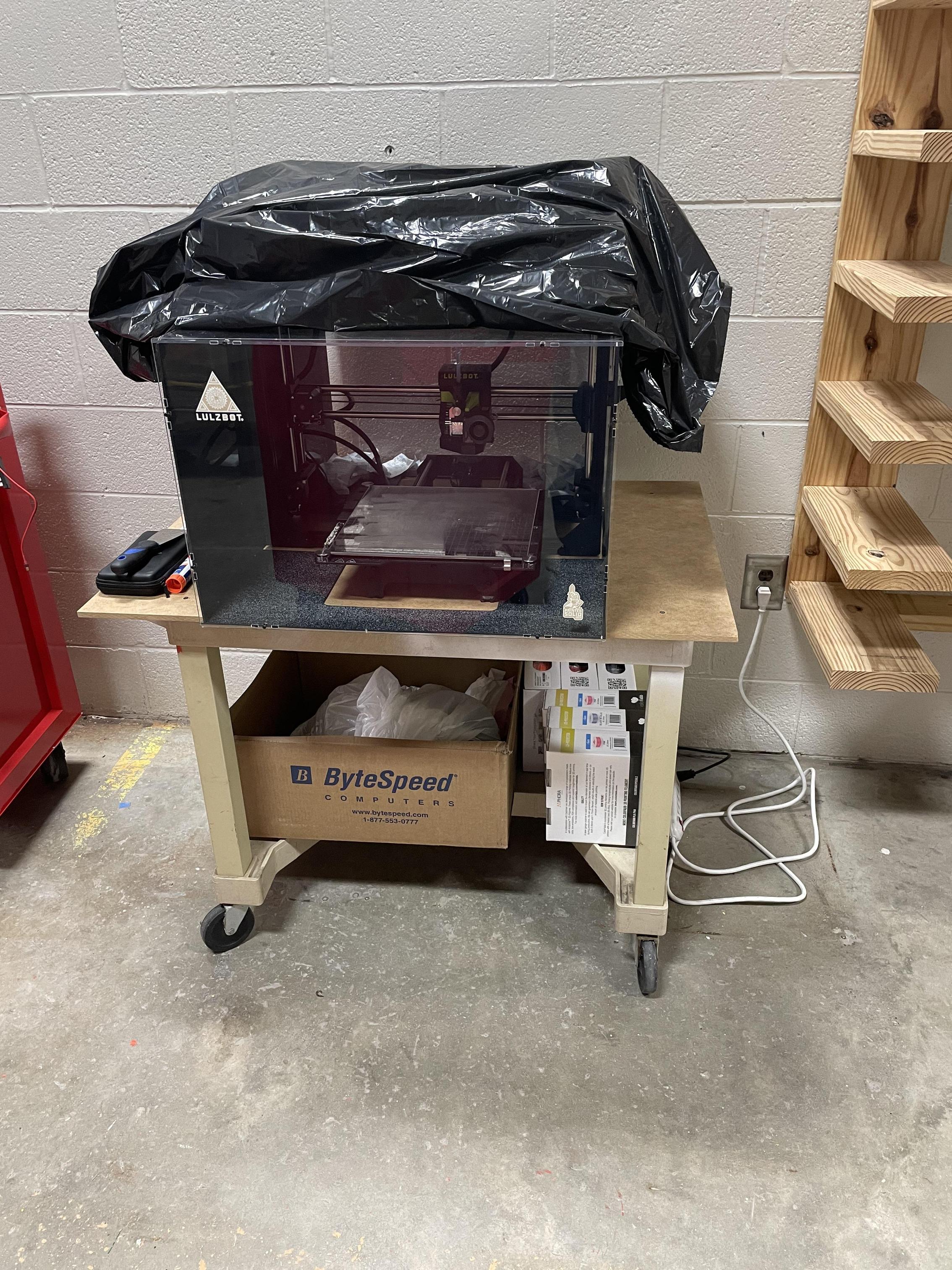 Our new 3D Printer compliments of CTE!