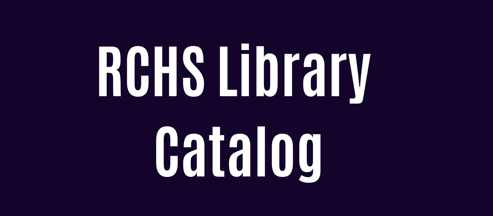 RCHS Library Catalog