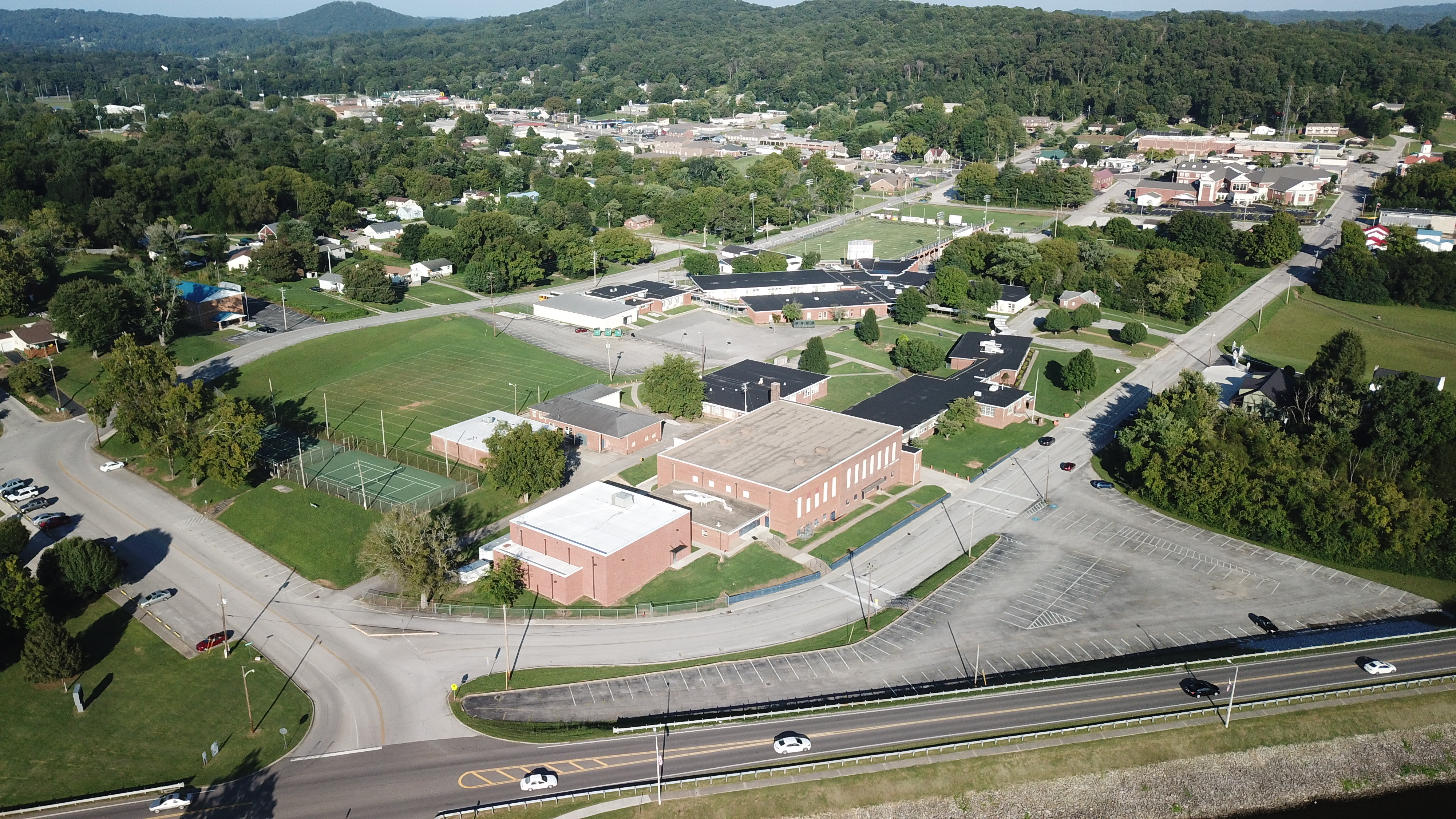 aerial view of RCHS