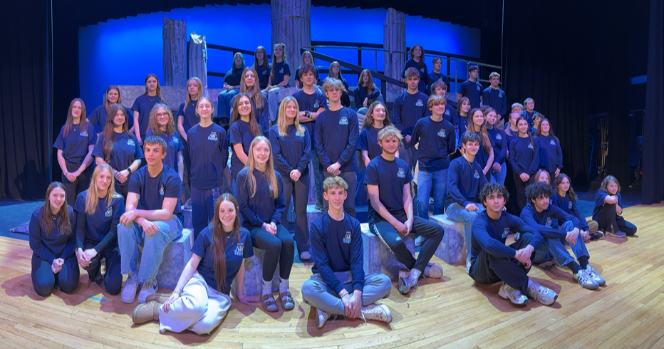 Cast members from Benton's "The Lightning Thief: The Percy Jackson Musical" production.