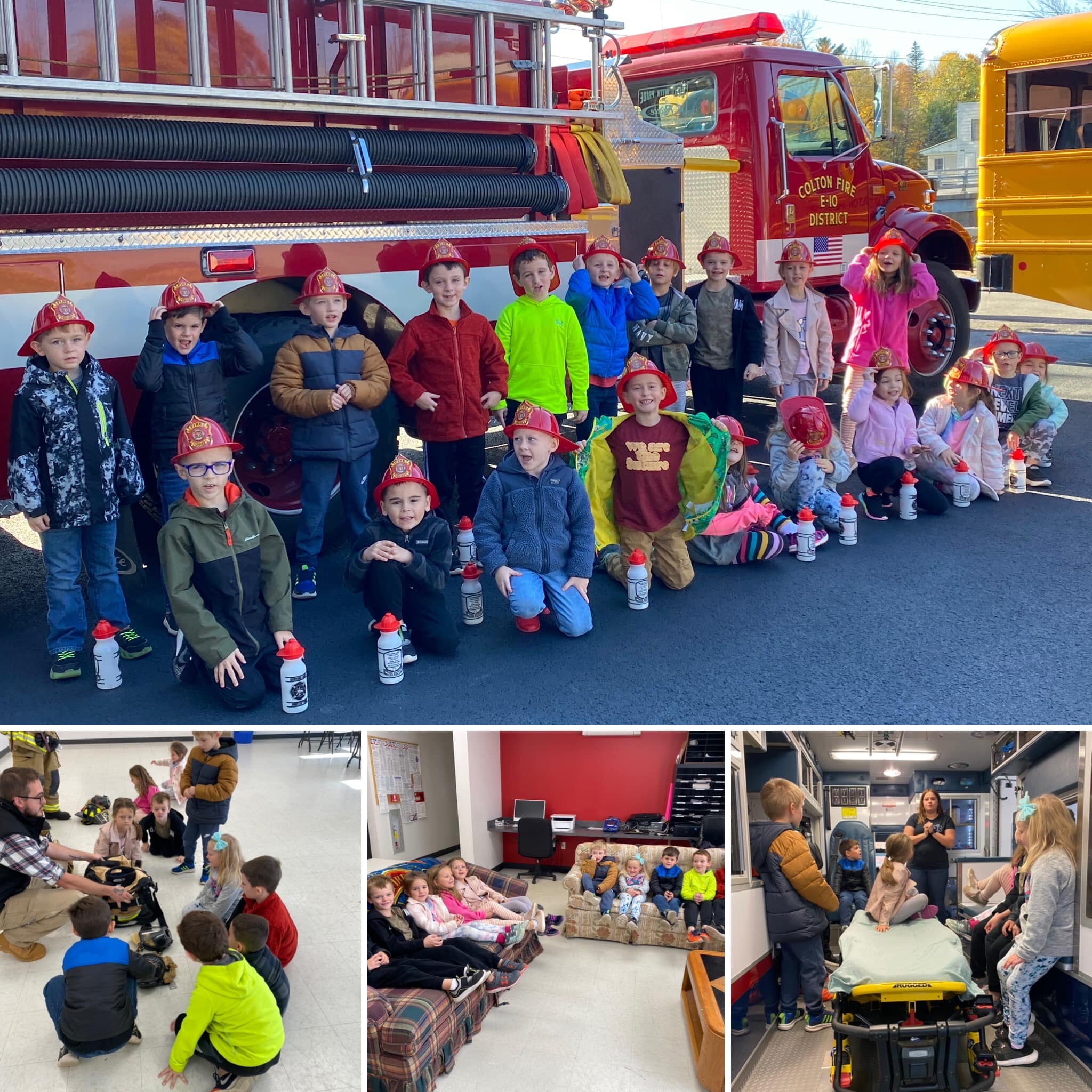 Students at CPCS celebrate Fire Safety Week with our local fire department!