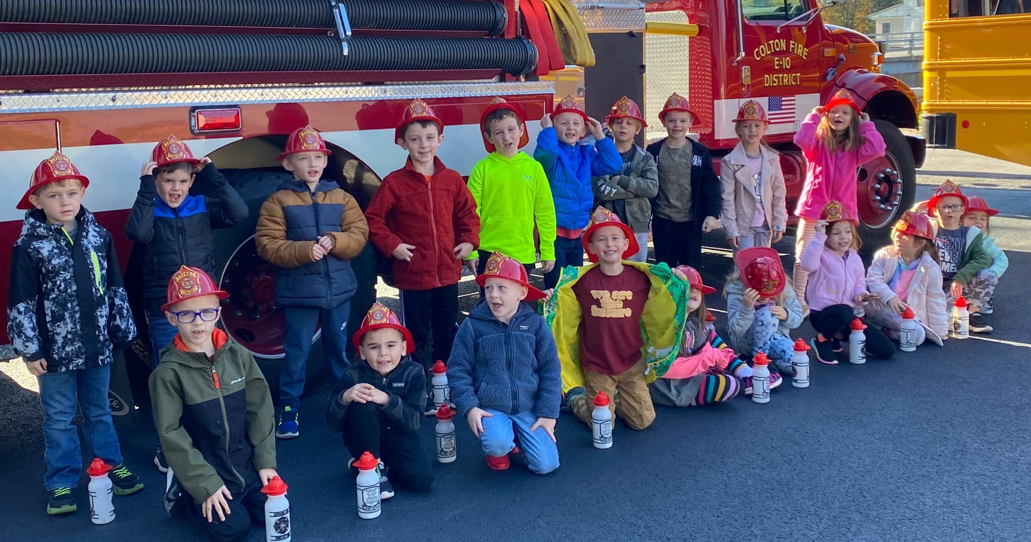 Students at CPCS celebrate Fire Safety Week with our local fire department!