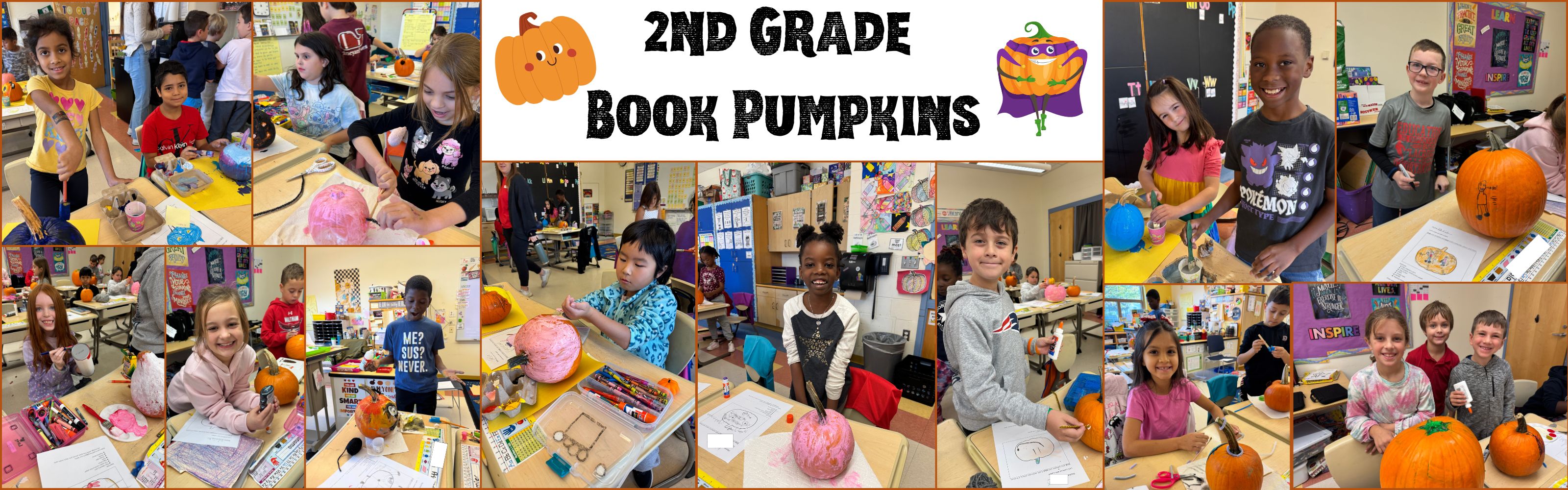2nd Grade Book Pumpkins