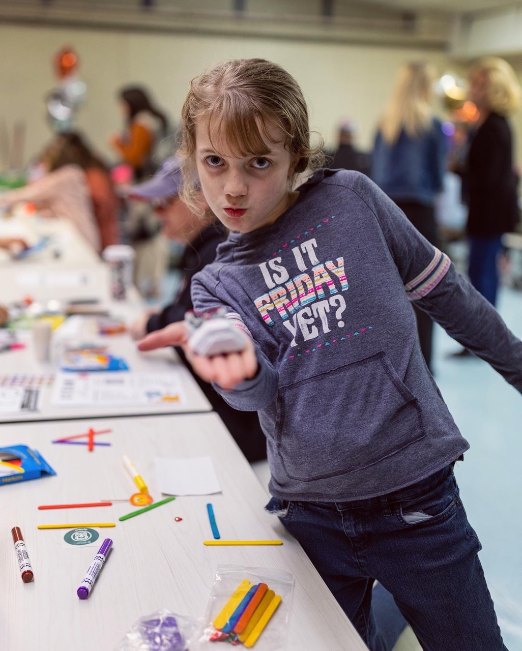 student during STEAM workshop