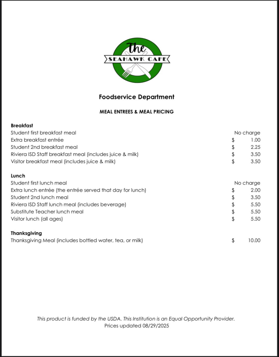 other meals