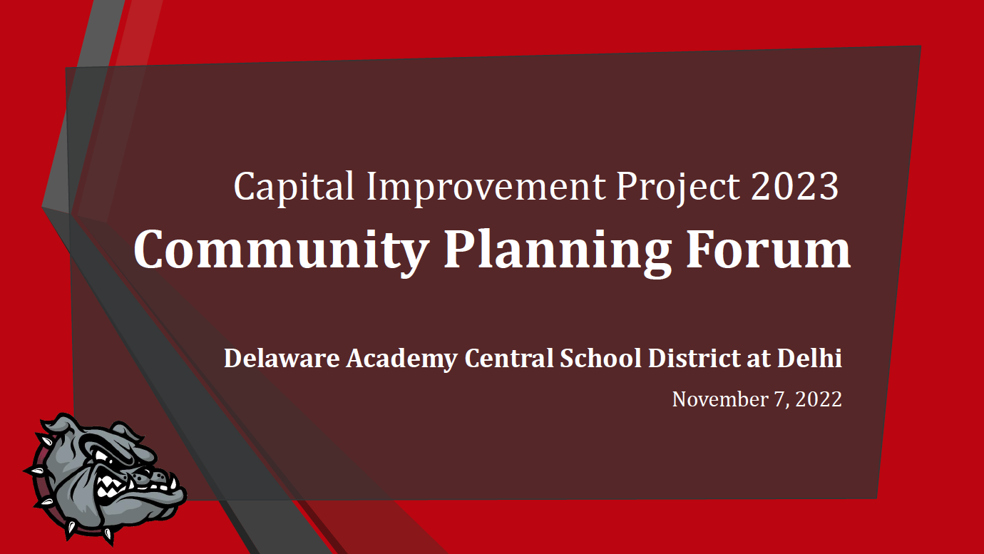 Capital Improvement Project 2023 Planning Forum Presentation 