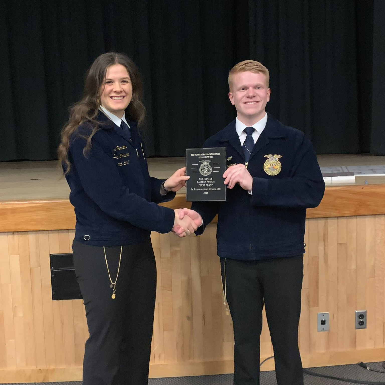 Congratulations to senior Ellie Tarrants for winning the FFA Extemporaneous Speaking regional competition!