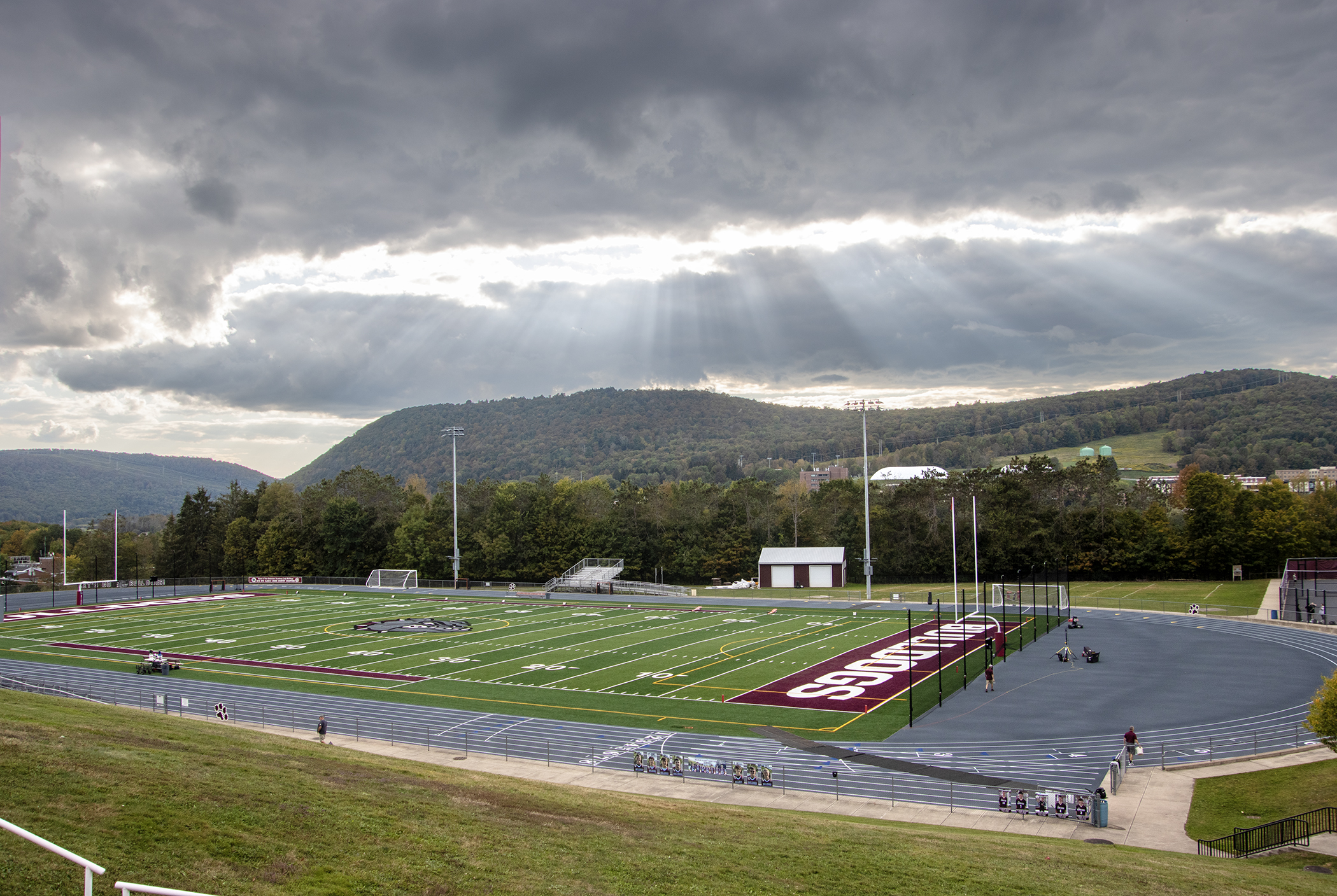 Dave Kelly Field with sunrays