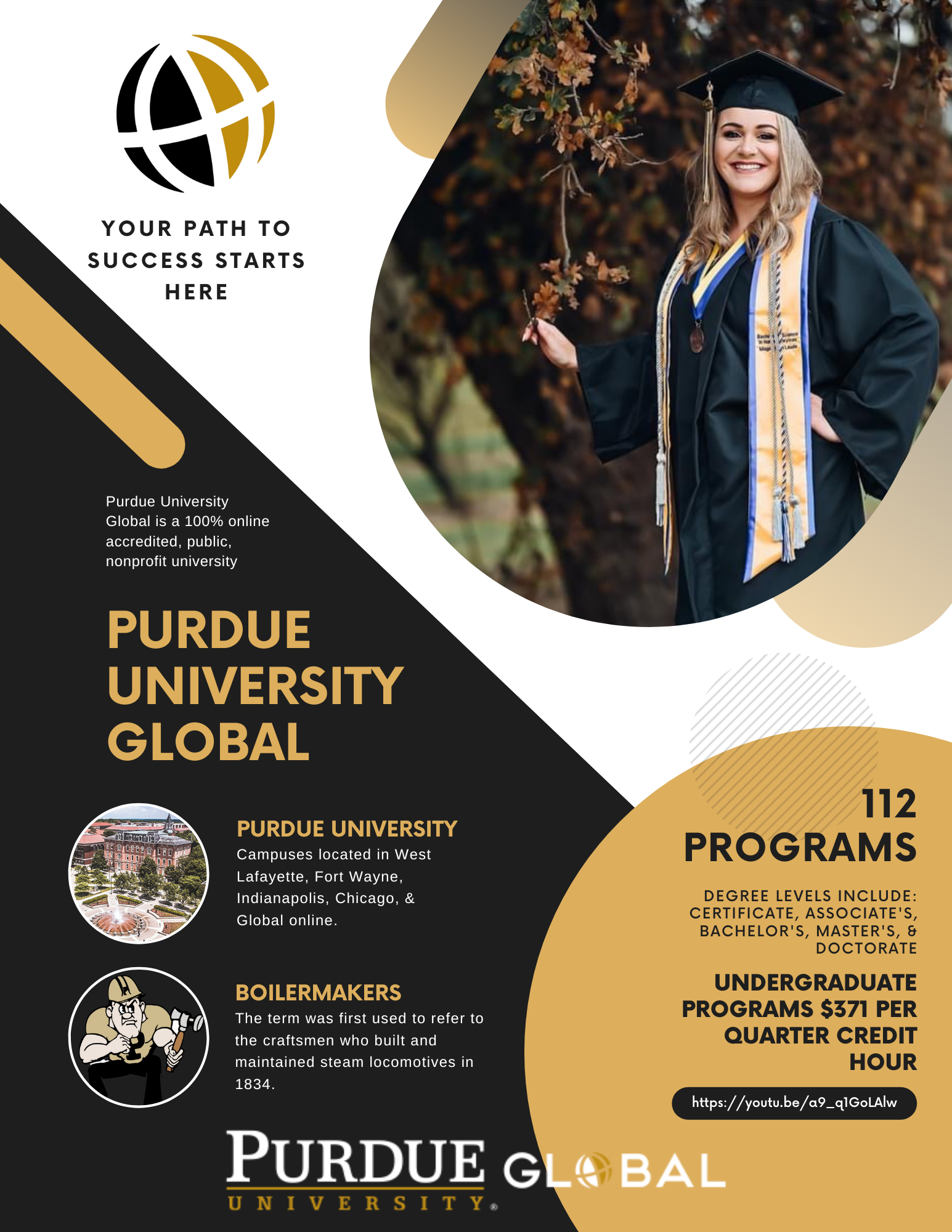 Purdue University Global Flyer