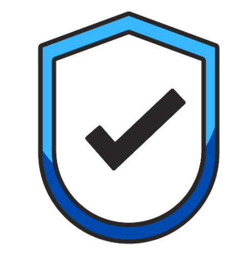 A shield with a check icon